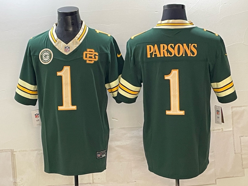 Men Green Bay Packers #1 Parsons green 2026 Nike NFL Jersey 101602->green bay packers->NFL Jersey